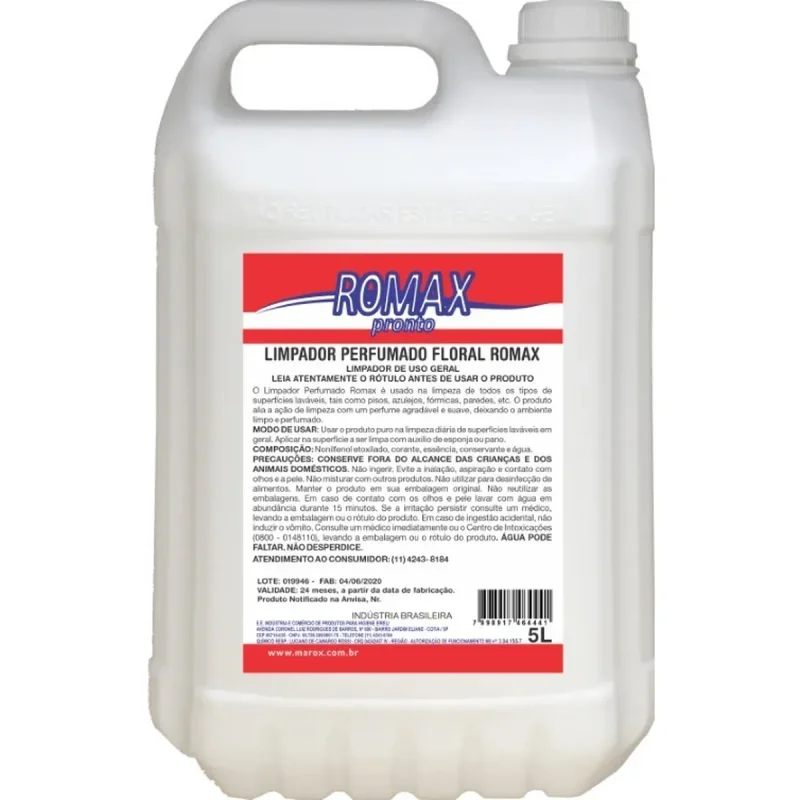 DESINFETANTE FLORAL 5 L ROMAX