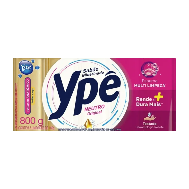 SABAO EM PEDRA 5 UN X 160 GR GLICERINADO YPE