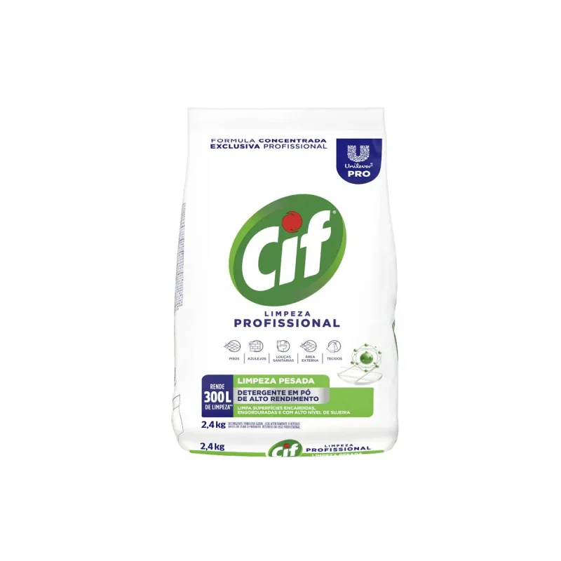 SABAO EM PO 2,4 KG LIMPEZA PESADA PROFISSIONAL CIF