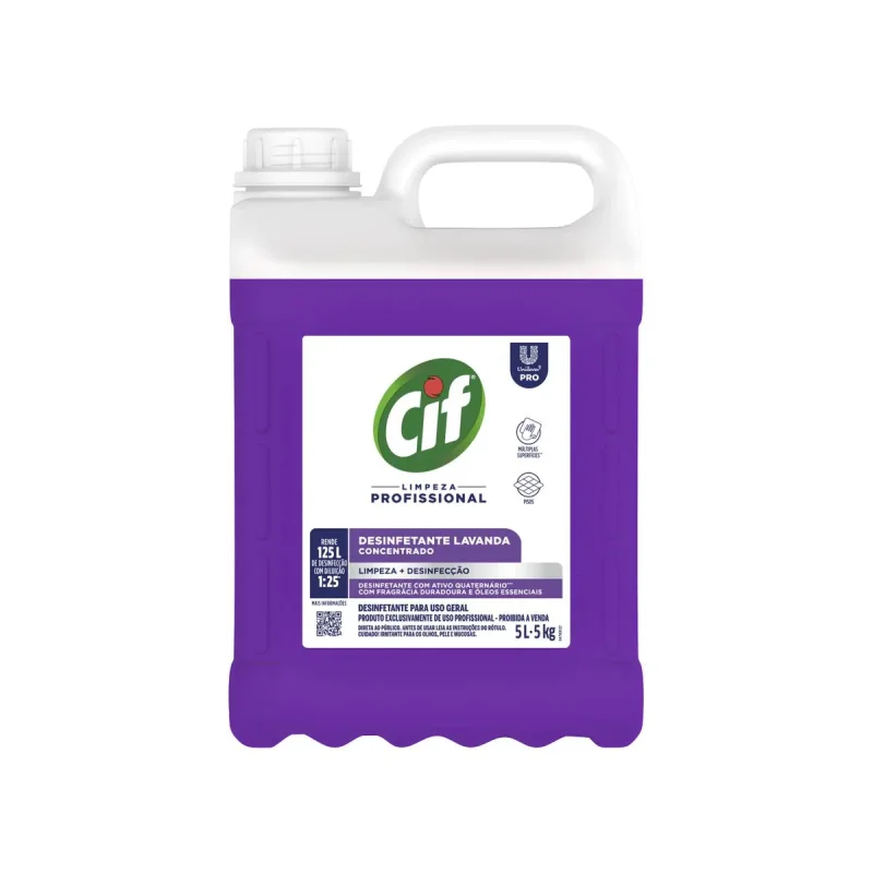 DESINFETANTE LAVANDA CONCENTRADO 5 L CIF