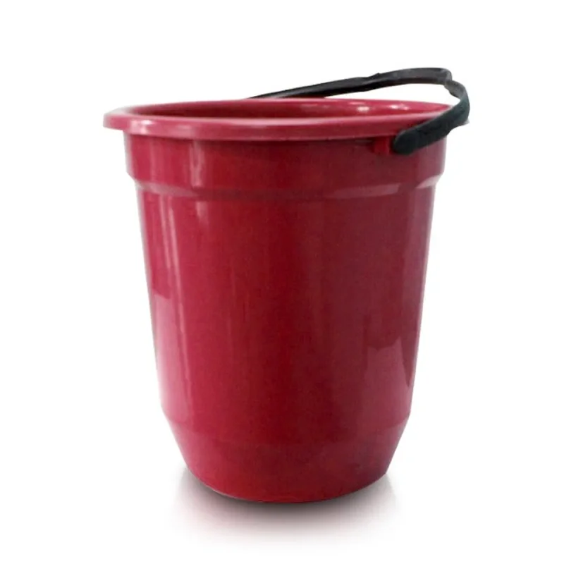 BALDE 11 L VERMELHO PLASTICO