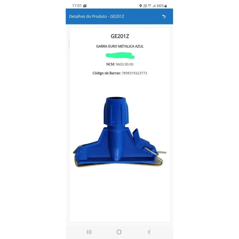 GARRA EURO METALICA AZUL GE201Z 3 UN BRALIMPIA