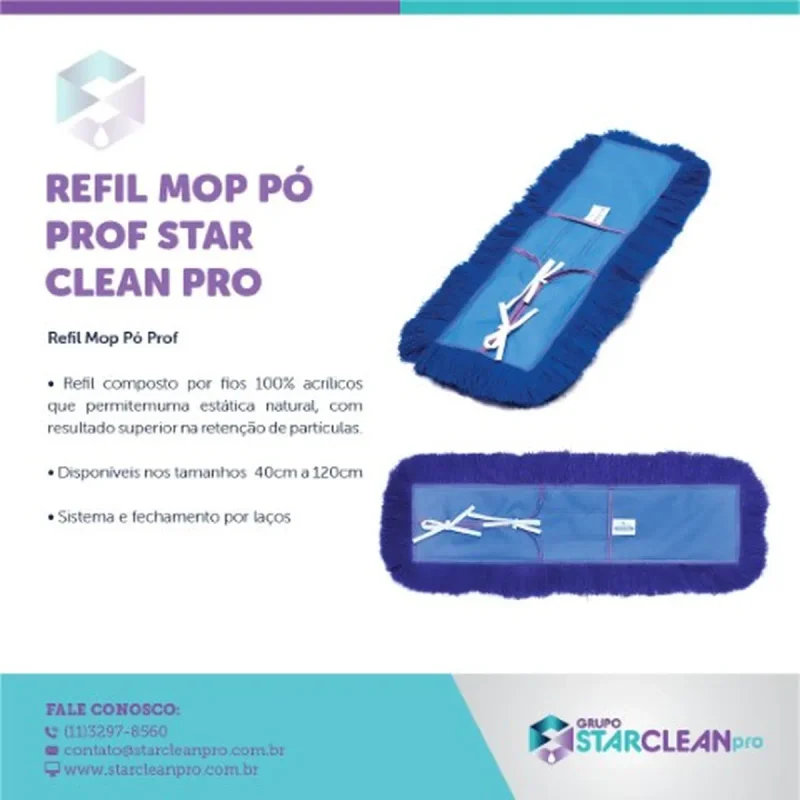MOP PO REFIL 120 CM X 15 CM PROF RP 1200 STARCLEAN
