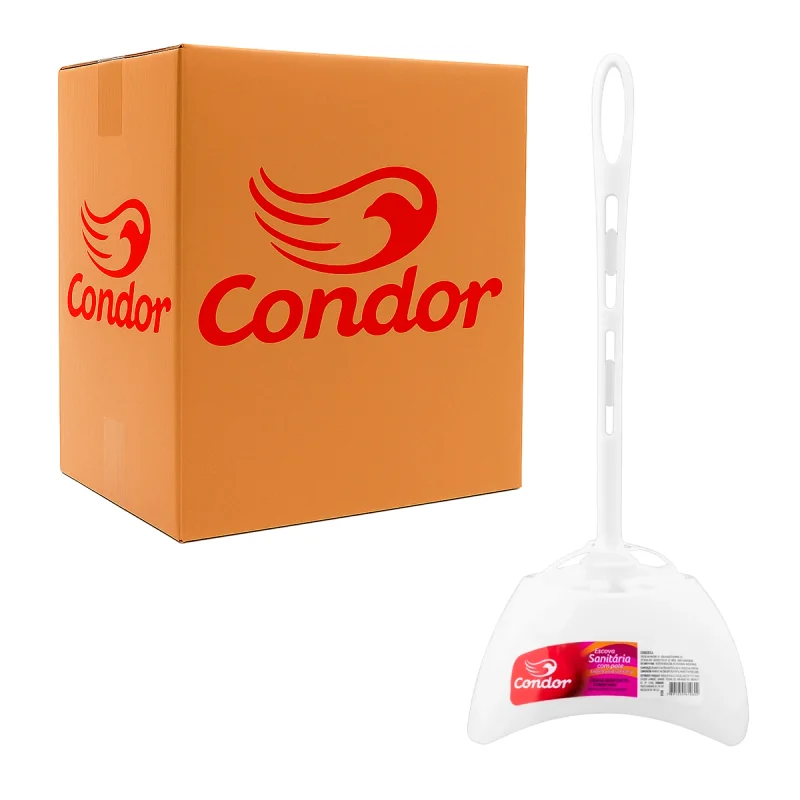 ESCOVA SANITARIA COM POTE 12 UN REF 6106 CONDOR
