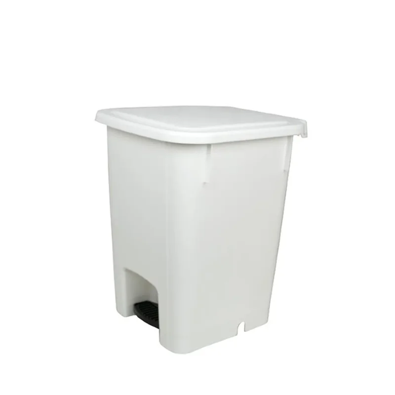 CESTO 15 L BRANCO COM PEDAL CP15BR BRALIMPIA