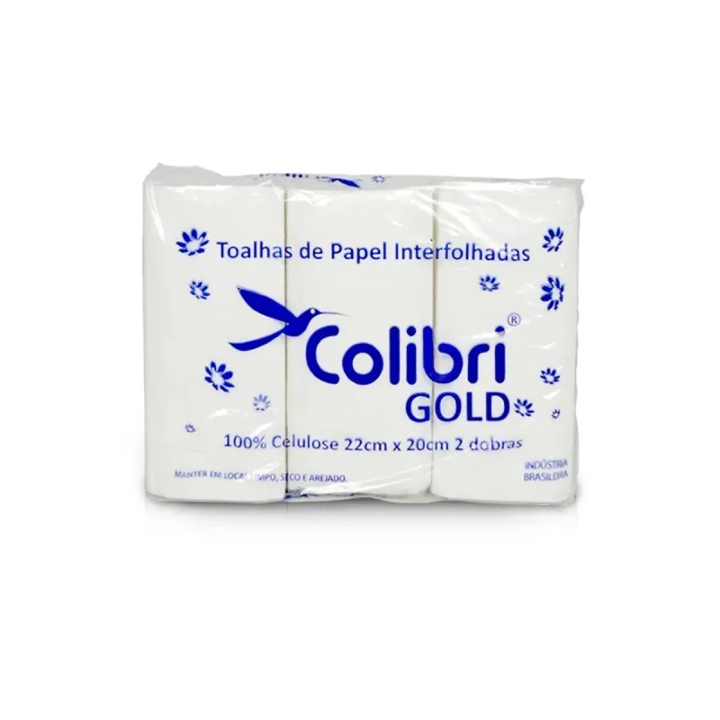 TOALHA 2 DB 22 CM X 20 CM BRANCO COLIBRI GOLD
