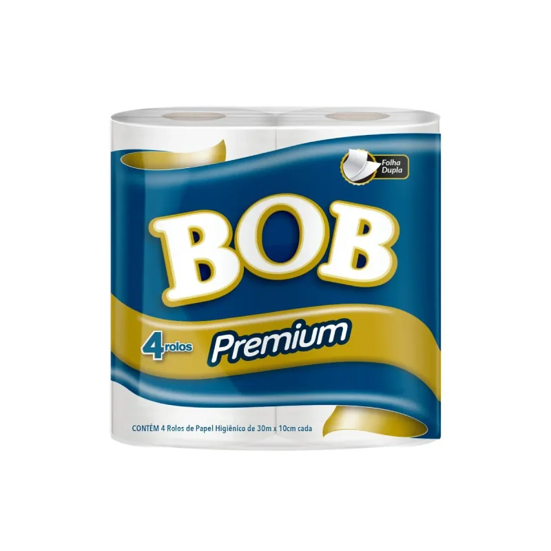 PAPEL HIG. FOLHA DUPLA 64 ROLOS BOB PREMIUM