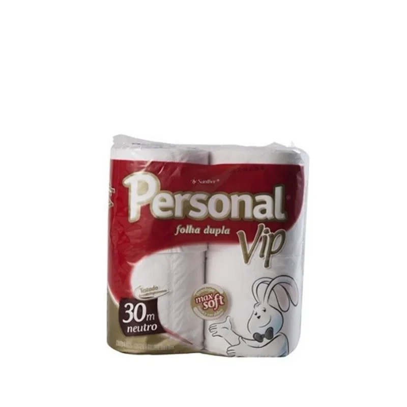 PAPEL HIG. FOLHA DUPLA 4 ROLOS PERSONAL VIP