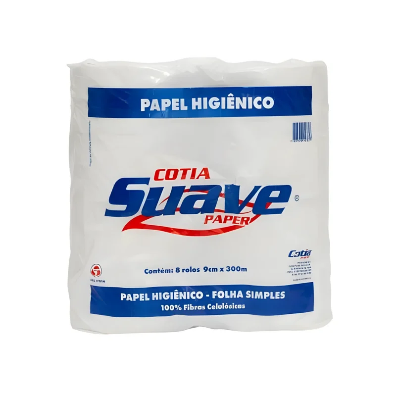 PAPEL HIG. ROLAO 8 ROLOS SUAVE PAPER