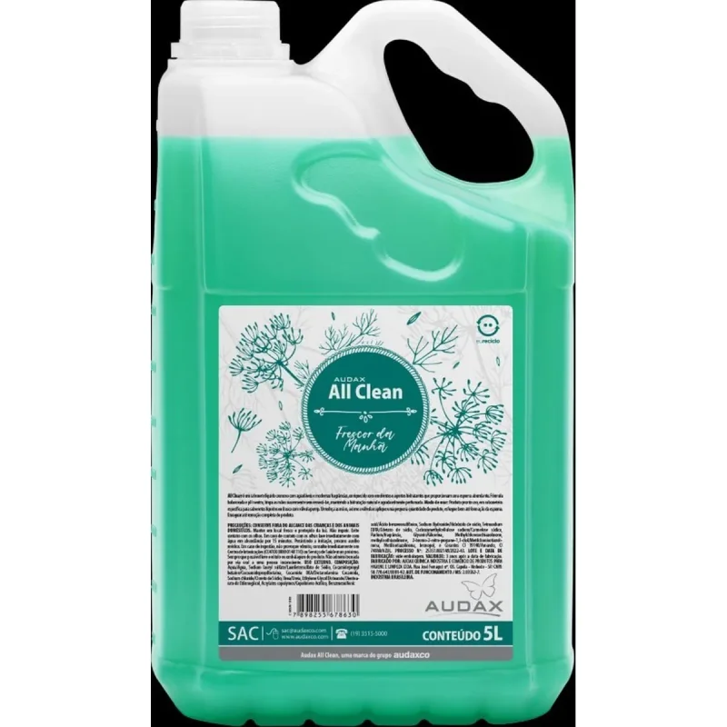 SABONETE LIQ. FRESCOR DA MANHA VERDE 5 L ALL CLEAN