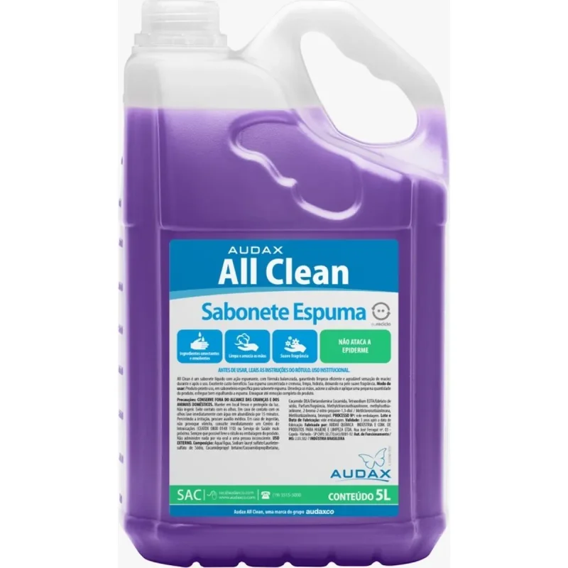 SABONETE ESPUMA FLORAL 5 L ALL CLEAN