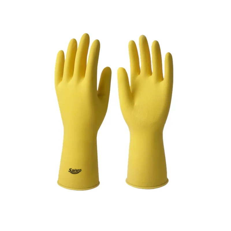 LUVA MULTIUSO M AMARELA LATEX FIT SANRO