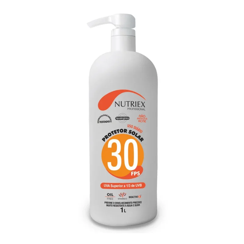 PROTETOR SOLAR FPS 30 CORPORAL 1 L NUTRIEX PROFISSIONAL