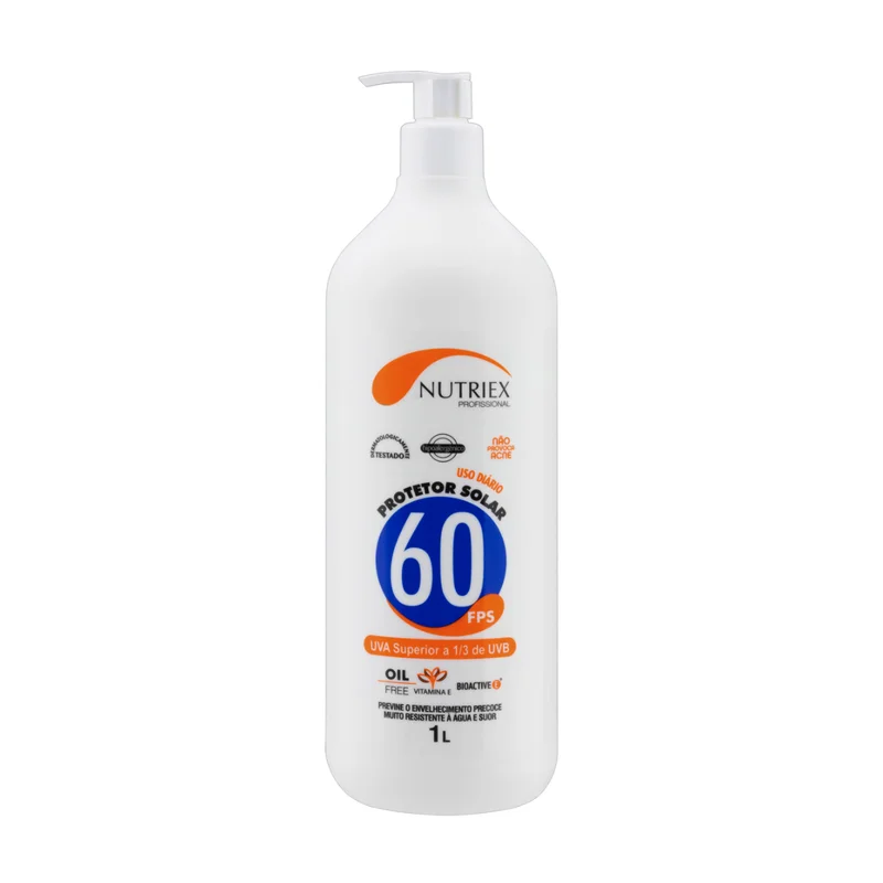PROTETOR SOLAR FPS 60 CORPORAL 1 L NUTRIEX PROFISSIONAL
